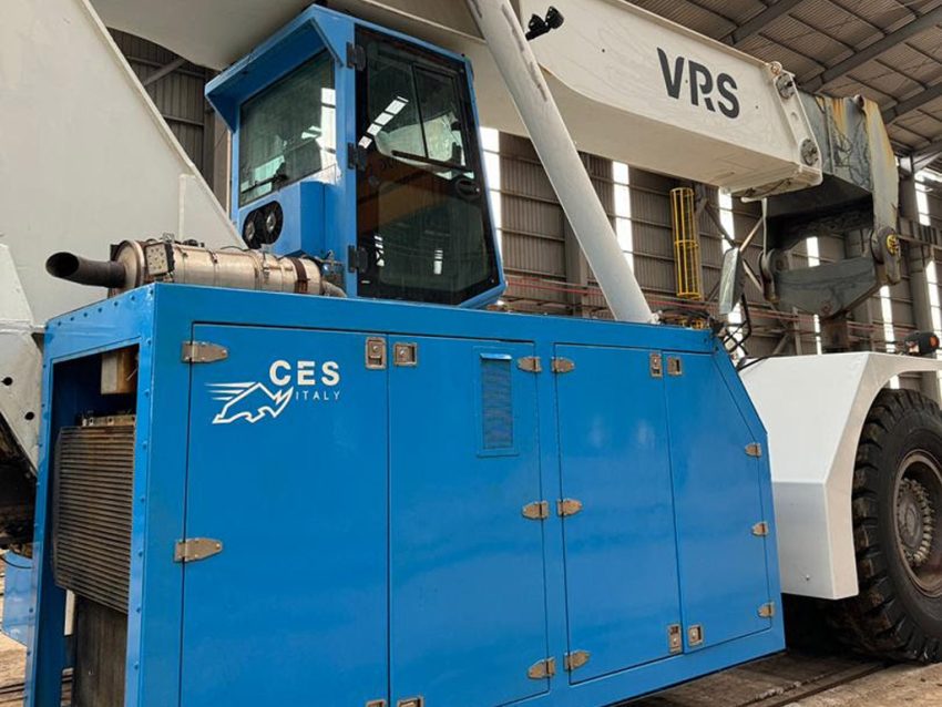 Used Reach Stacker in Dubai – CES VRS 100 Ton (2017, Low Hours)