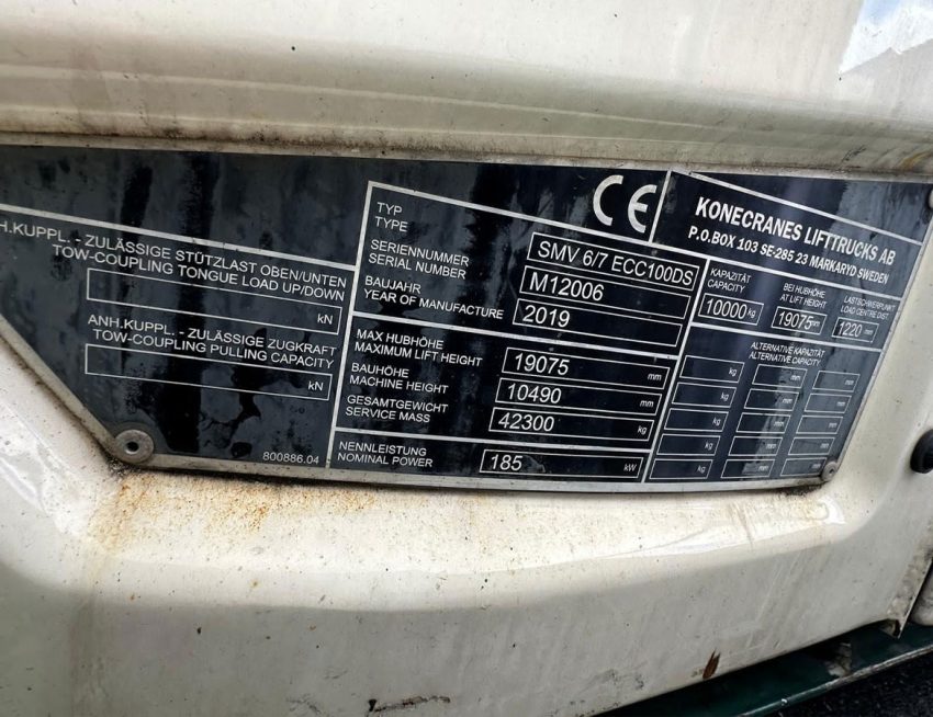 Used Konecranes Empty Container Handler-SMV 6/7 ECC100DS
